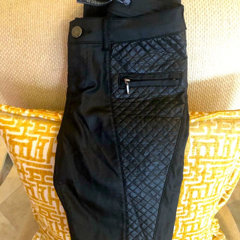 Faux Leather Black Pants